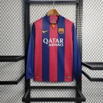 Barcelona 2014/2015 Home Long Sleeves Retro Jersey