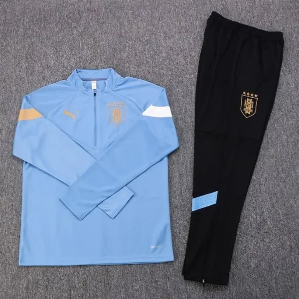 Uruguay 2022-23 Half-Zip Tracksuit Blue