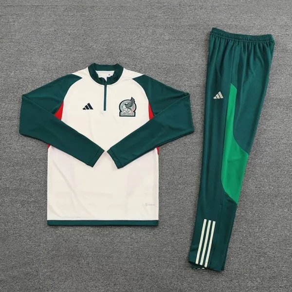 Mexico 2022-23 Half-Zip Tracksuit White