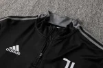 Juventus 2021-22 Half-Zip Tracksuit Black