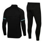 Olympique Marseille 2021-22 Half-zip Tracksuit Black