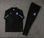 Olympique Marseille 2021-22 Half-zip Tracksuit Black