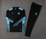 Olympique Marseille 2021-22 Half-zip Tracksuit Black