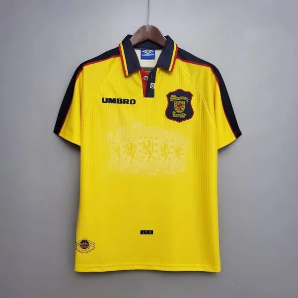 Scotland 1996/98 Yellow Retro Jersey