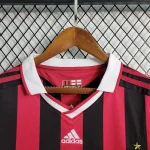 AC Milan 2009/10 Home Long Sleeves Retro Jersey