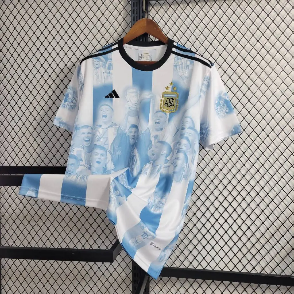 Argentina 2022 World Cup Champion Commemorative Jersey