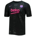 Barcelona 2021/22 Pre-Match Performance Raglan Top - Black