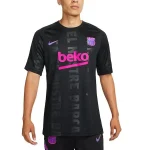 Barcelona 2021/22 Pre-Match Performance Raglan Top - Black