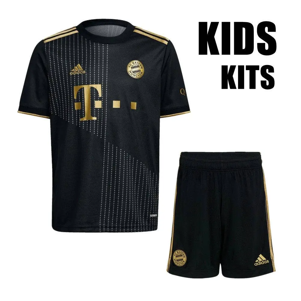 Bayern Munich 2021/22 Away Kids Jersey And Shorts Kit