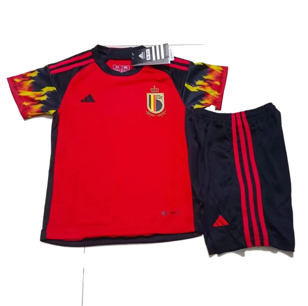 Belgium 2022/23 Home Kids Jersey And Shorts Kit