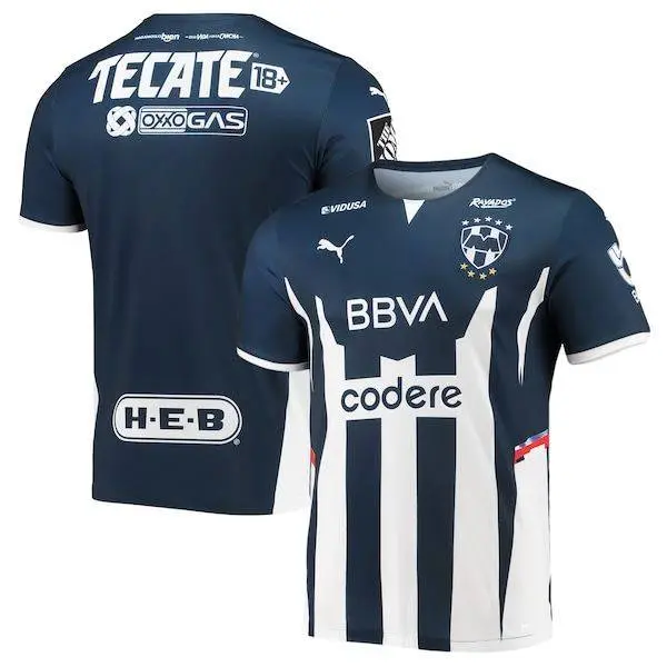 Cf Monterrey Puma 2021/22 Home Replica Jersey - Navy