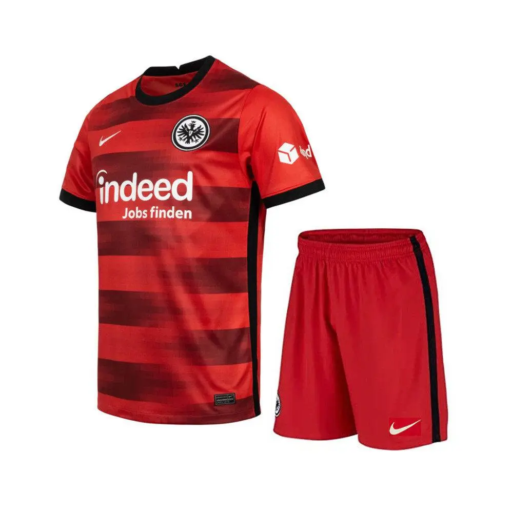 Eintracht Frankfurt 2021/22 Away Kids Jersey And Shorts Kit