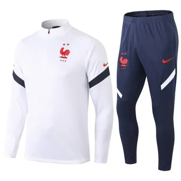 France 2021-22 Half-zip Tracksuit White