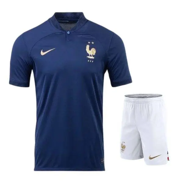 France 2022/23 Home Kids Jersey And Shorts Kit
