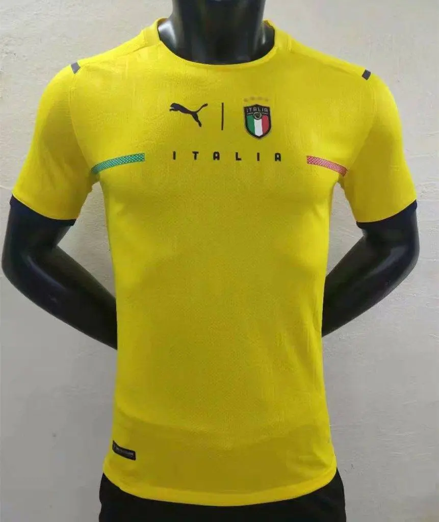 Italy 2021/22 Goalkeeper  - Yellow Player Version Jersey