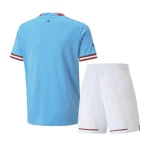 Manchester City 2022/23 Home Kids Jersey And Shorts Kit