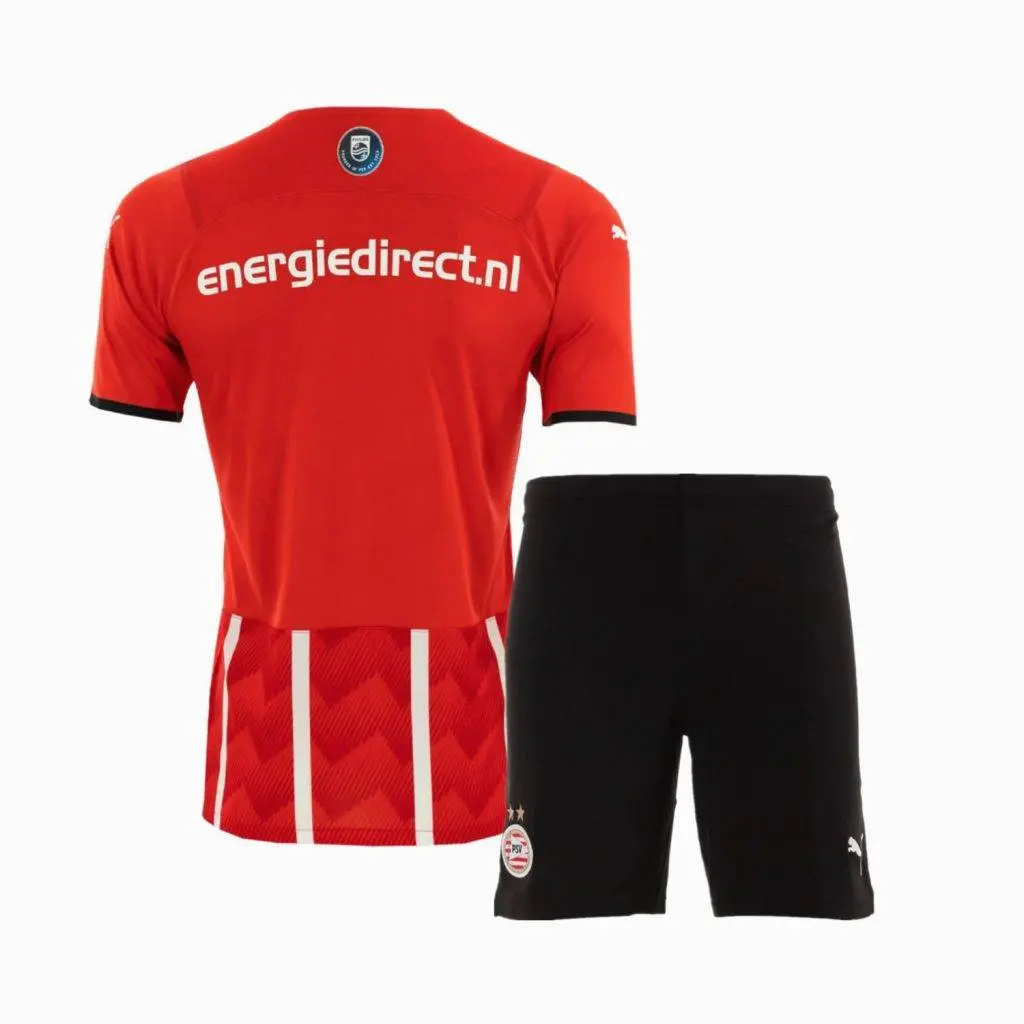 PSV Eindhoven 2021/22 Home Kids Jersey And Shorts Kit