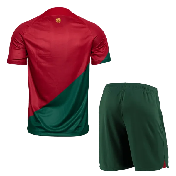 Portugal 2022/23 Home Kids Jersey And Shorts Kit