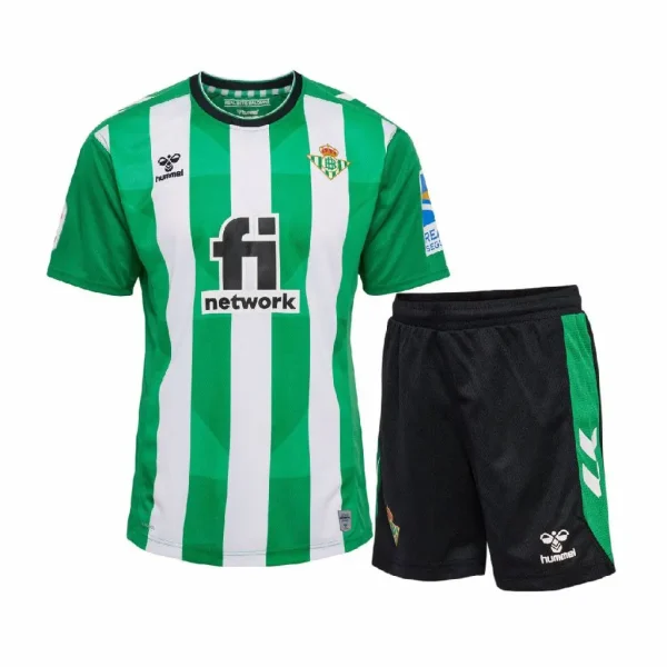 Real Betis 2022/23 Home Kids Jersey And Shorts Kit