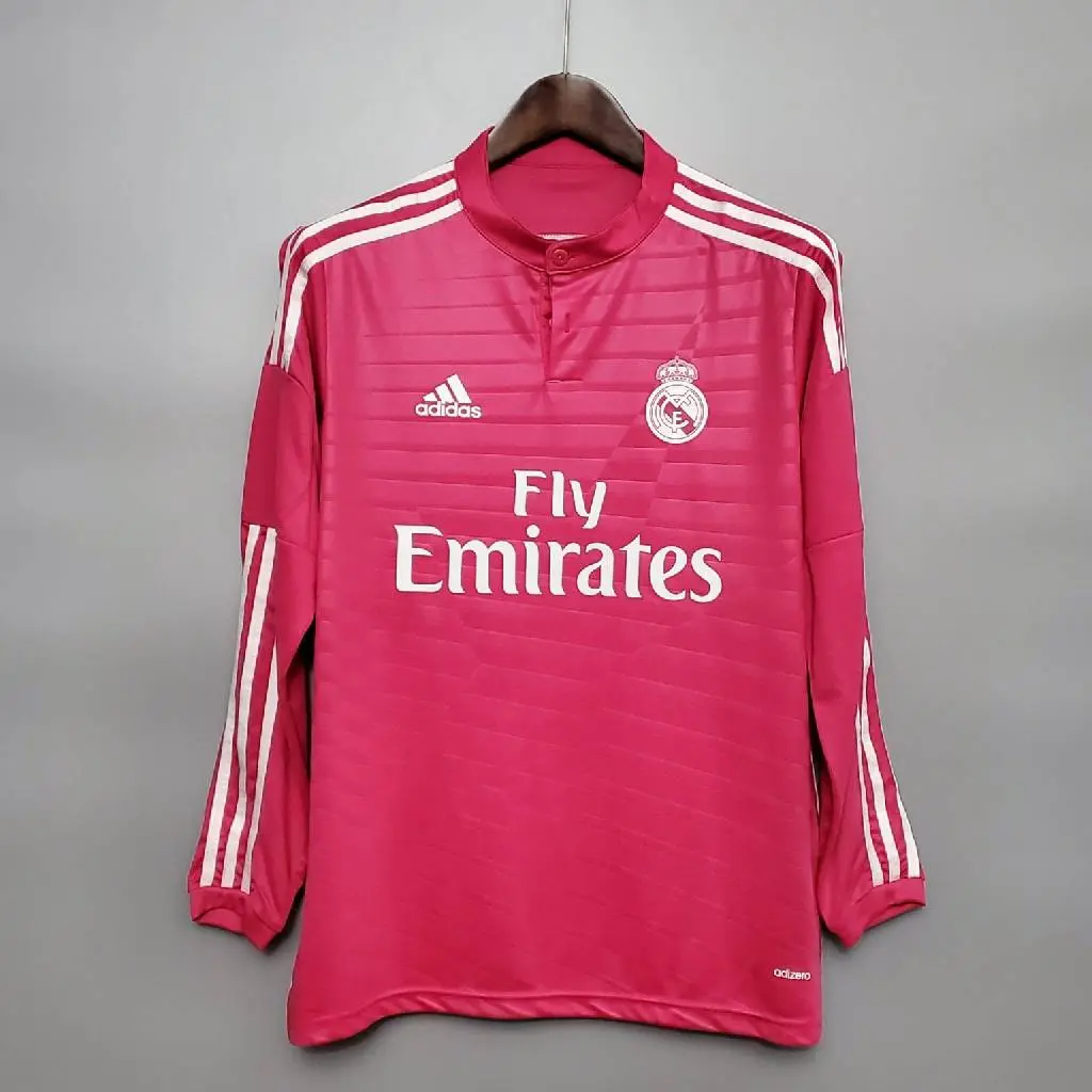 Real Madrid 2014/15 Away Long Sleeve Retro Jersey