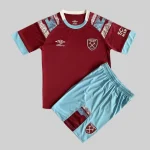 West Ham United 2022/23 Home Kids Jersey And Shorts Kit