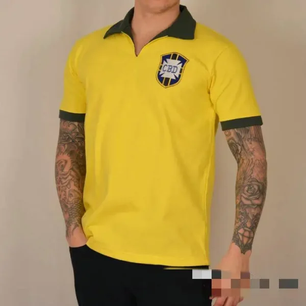 Brazil 1958 World Cup Home Retro Jersey