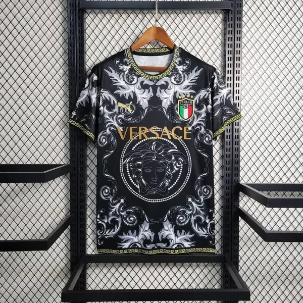 Italy 2023/24 Versace Co-Branded Edition Jersey Black