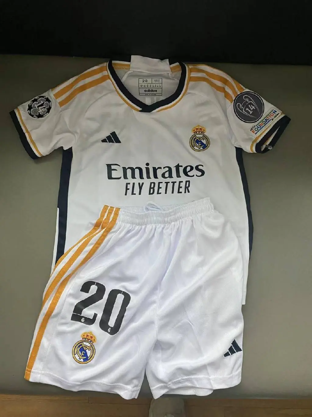 Real Madrid 2023/24 Home Kids Jersey And Shorts Kit