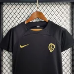 Corinthians 2023/24 Black Kids Jersey And Shorts Kit