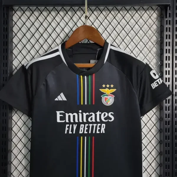 Benfica 2023/24 Away Kids Jersey And Shorts Kit