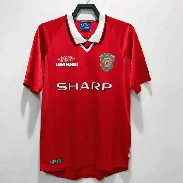 Manchester United 1999 Home Champion League Final Retro Jersey