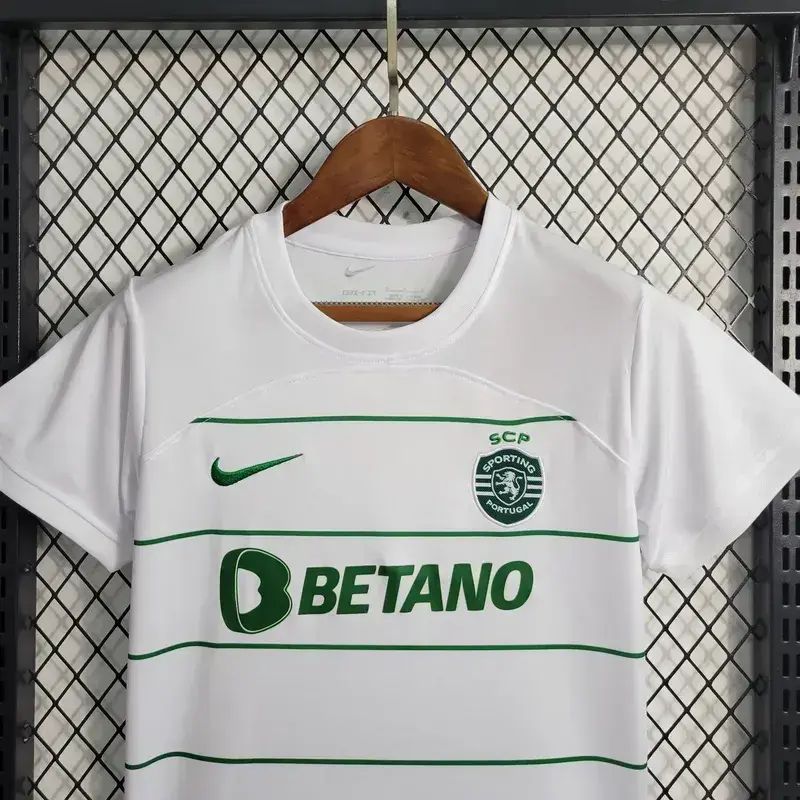 Sporting CP 2023/24 Away Kids Jersey And Shorts Kit