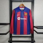 Barcelona 2023/24 Home Long Sleeves Jersey