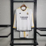 Real Madrid 2023/24 Home Long Sleeves Kids Kit