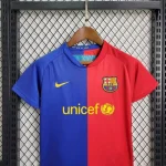 Barcelona 2008/09 Home Kids Jersey And Shorts Kit