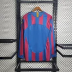 Barcelona 2005/2006 Home UCL Edition Long Sleeves Retro Jersey