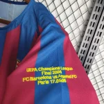 Barcelona 2005/2006 Home UCL Edition Long Sleeves Retro Jersey