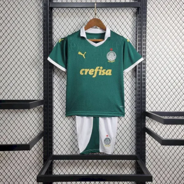 Palmeiras 2024/25 Home Kids Jersey And Shorts Kit