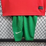 Portugal 2024/25 Euro Home Kids Jersey And Shorts Kit