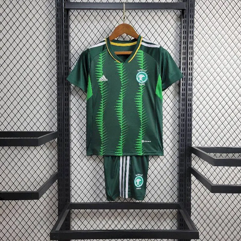 Saudi Arabia 2024/25 Home Kids Jersey And Shorts Kit