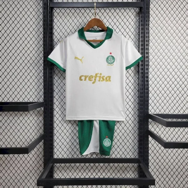 Palmeiras 2024/25 Away Kids Jersey And Shorts Kit