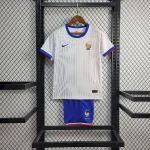 France 2024/25 Euro Away Kids Jersey And Shorts Kit