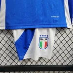 Italy 2024/25 Euro Home Kids Jersey And Shorts Kit