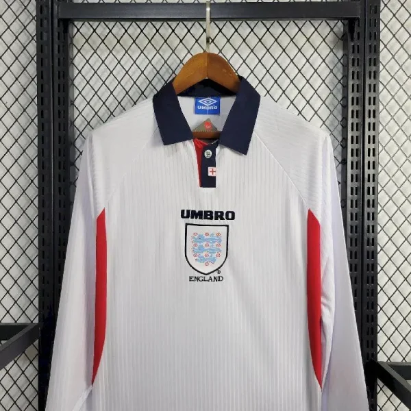 England 1998 Home Long Retro Jersey