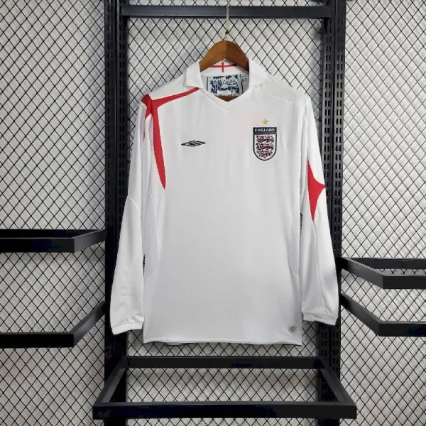 England 2005 Home Long Sleeves Retro Jersey